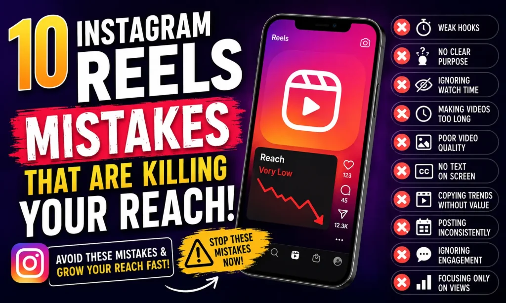 10 Instagram Reels Mistakes That Are Killing Your Reach