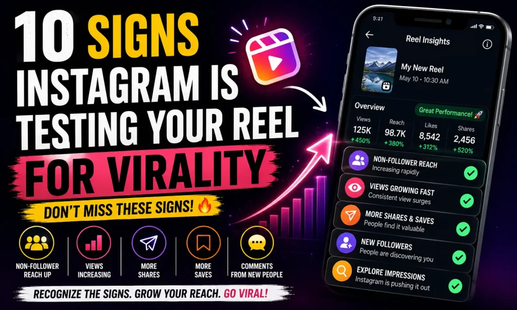 10 Signs Instagram Is Testing Your Reel for Virality (2026 Guide)