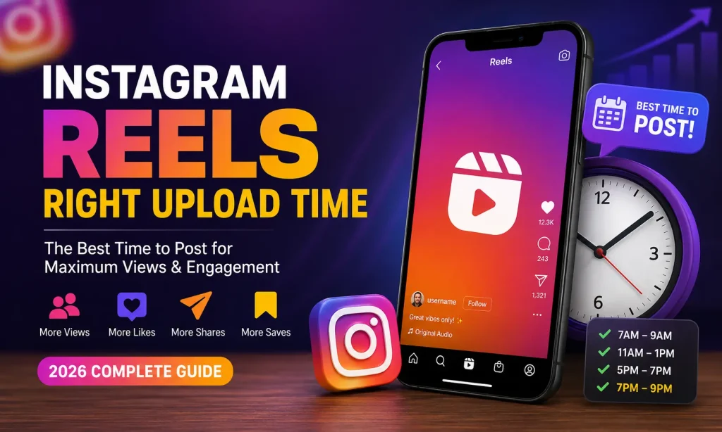 Instagram Reels Right Upload Time in 2026: The Best Time to Post for Maximum Views & Engagement