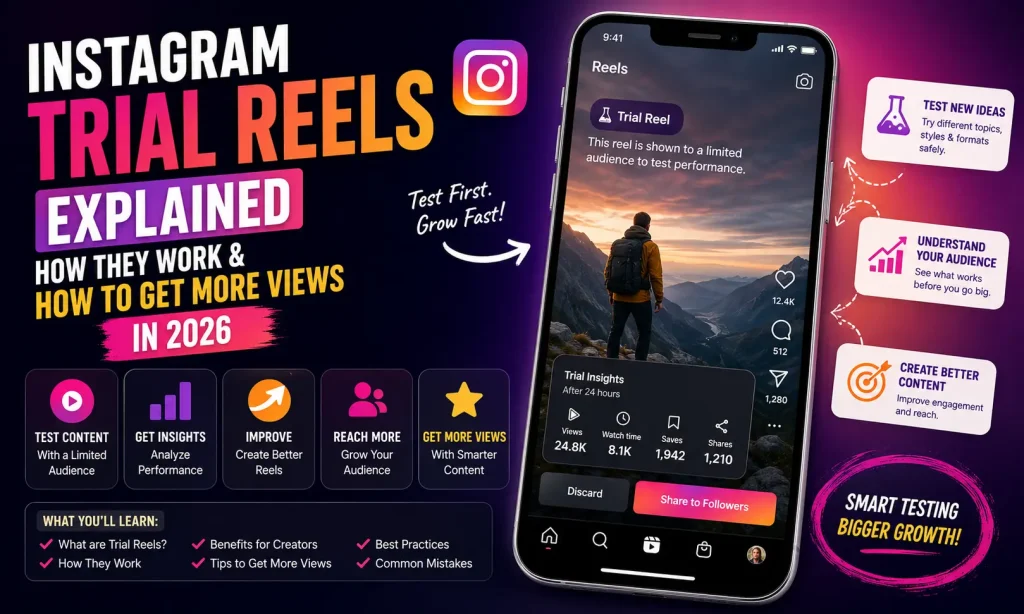 Instagram Trial Reels Explained: How They Work & How to Get More Views in 2026