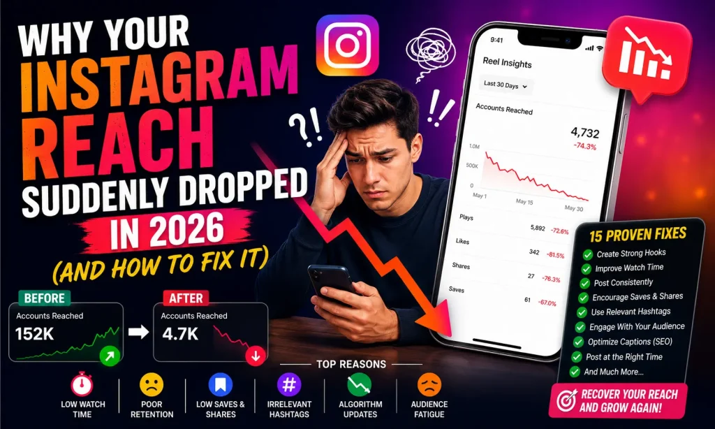 Why Your Instagram Reach Suddenly Dropped in 2026 (And How to Fix It)