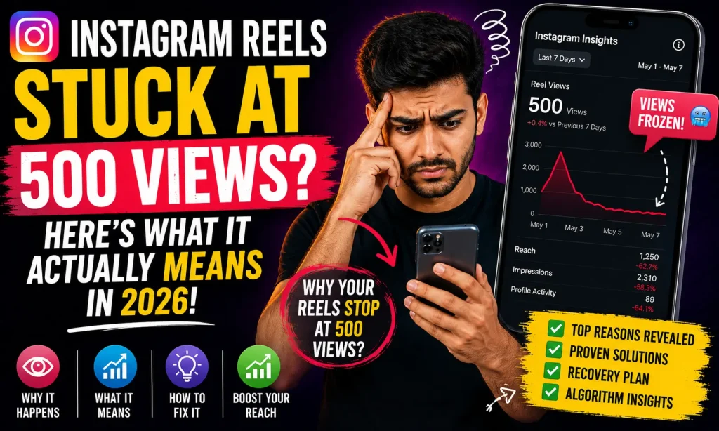Instagram Reels Stuck at 500 Views? Here’s What It Actually Means in 2026