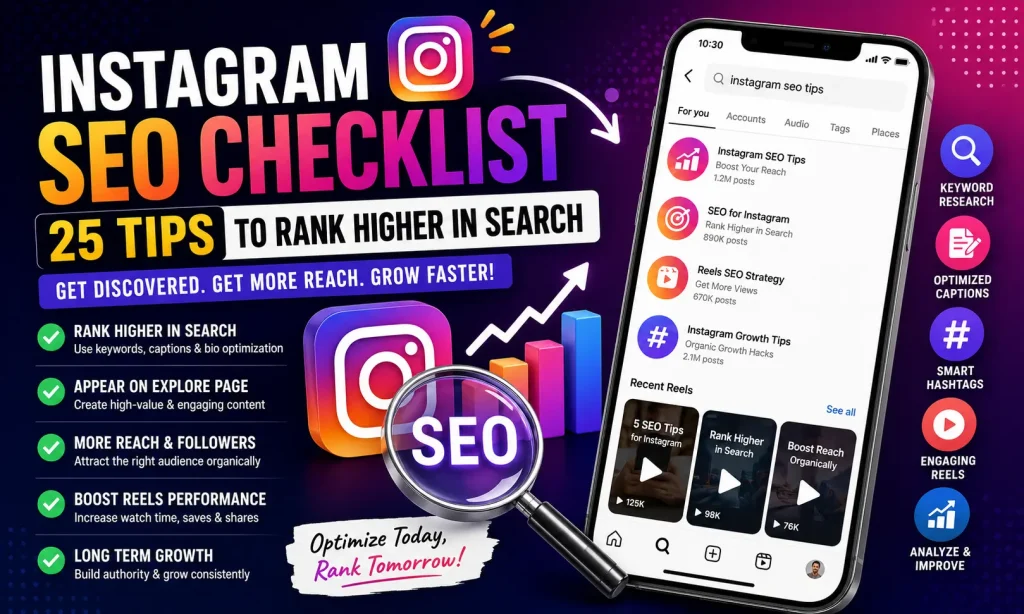 Instagram SEO Checklist: 25 Tips to Rank Higher in Search